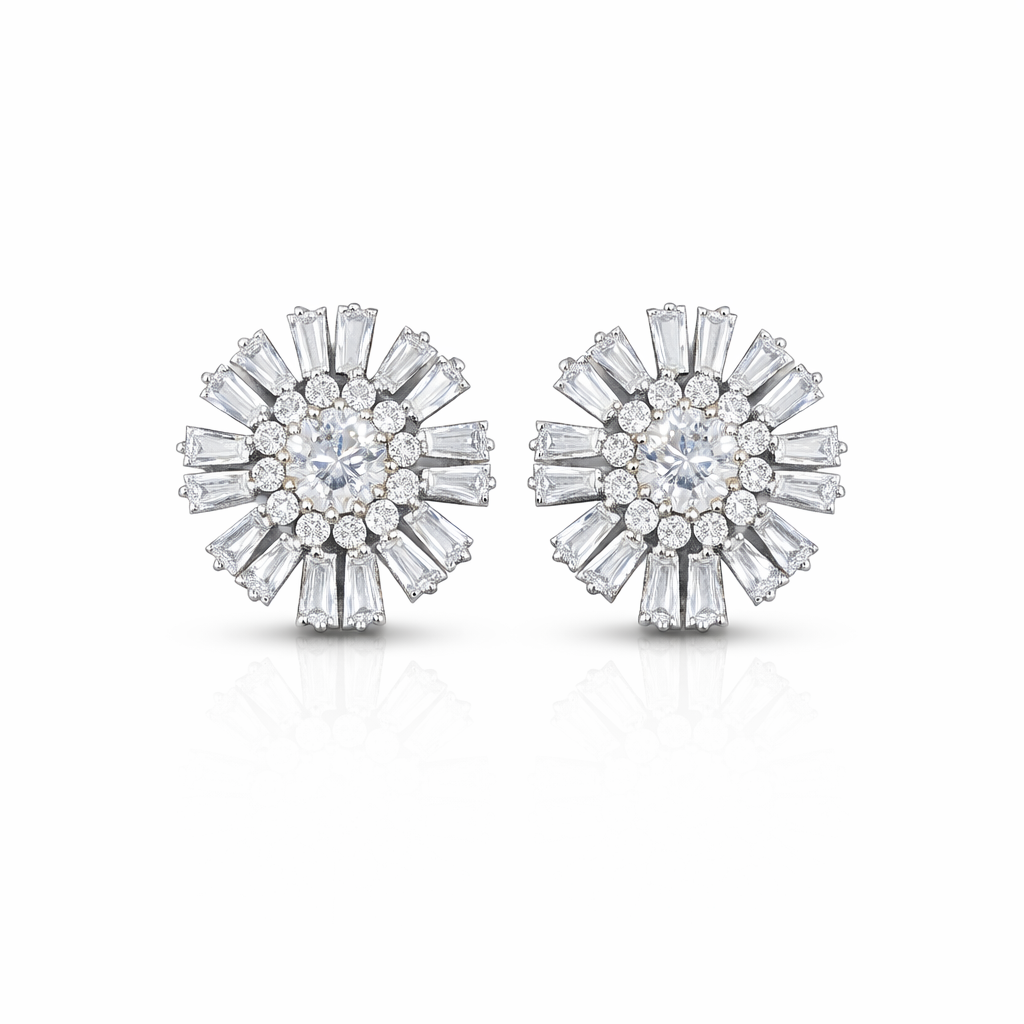 Round Floral earrings