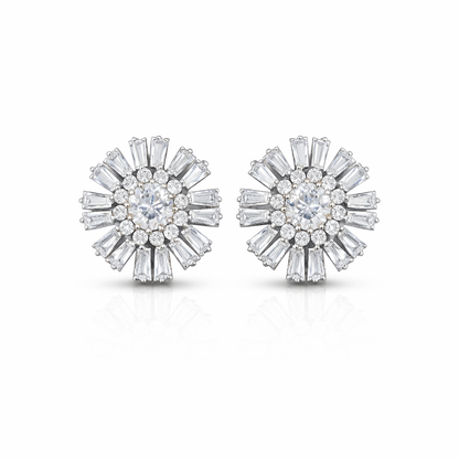 Round Floral earrings