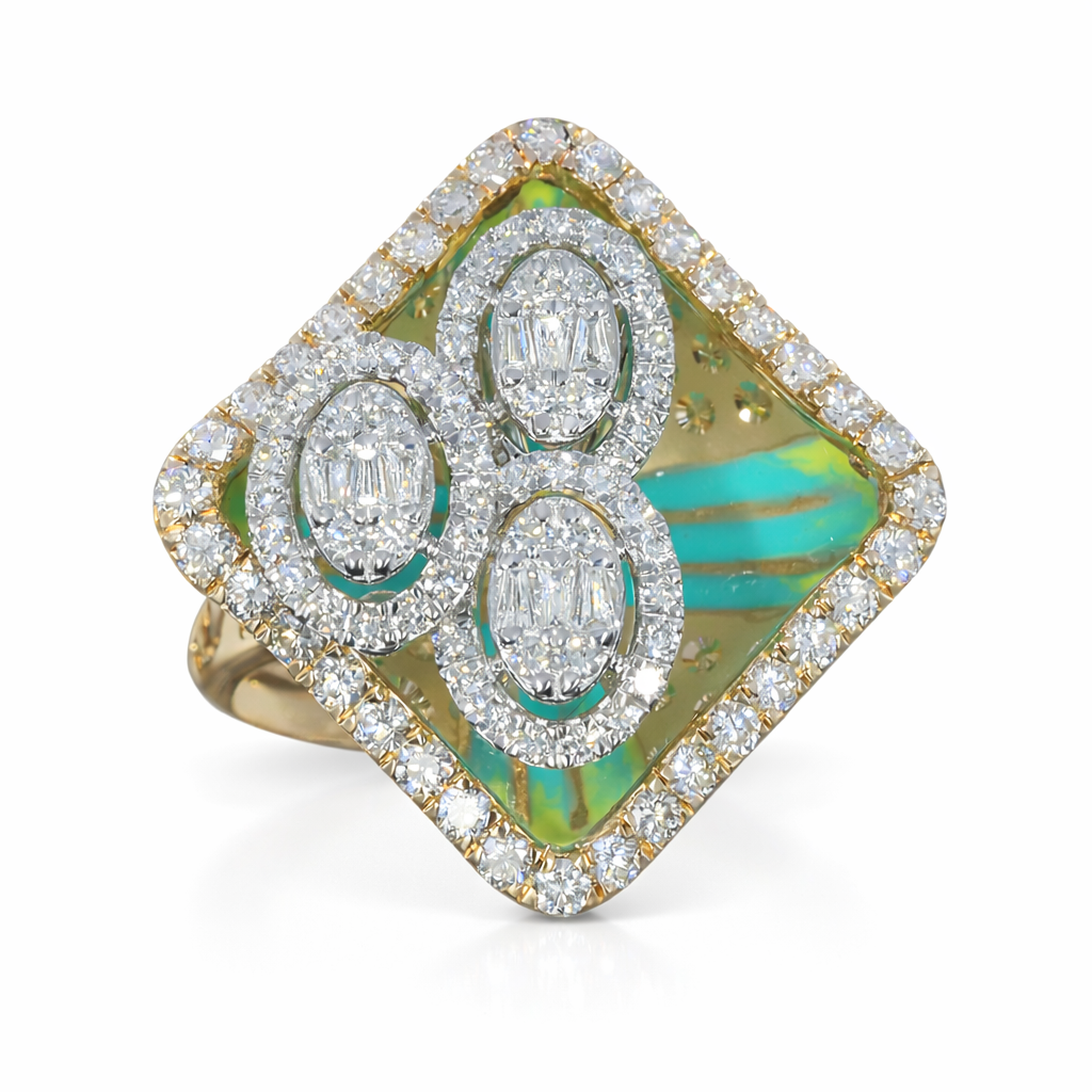 Trio Oval Cocktail Ring