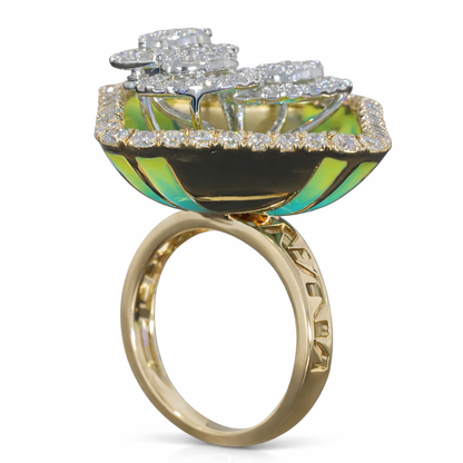 Trio Oval Cocktail Ring