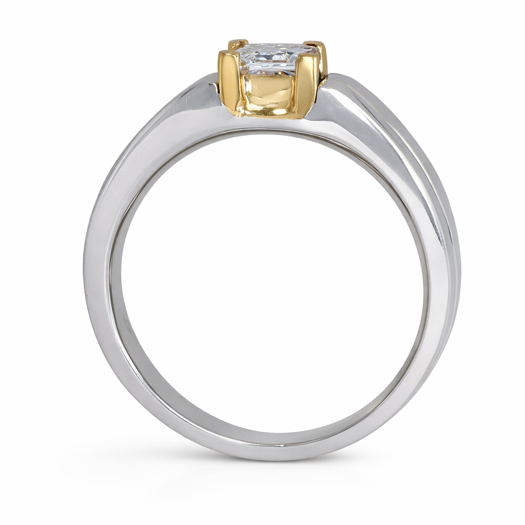 Mens Princess Solitaire Ring