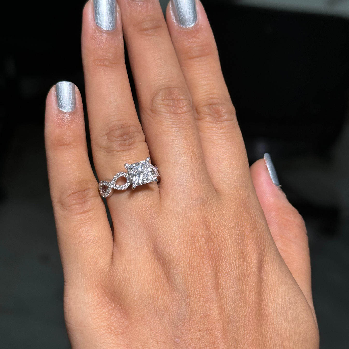 Infinity Luxe Princess Solitaire Ring