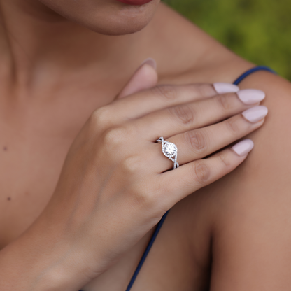 Infinity Orbit Solitaire Ring