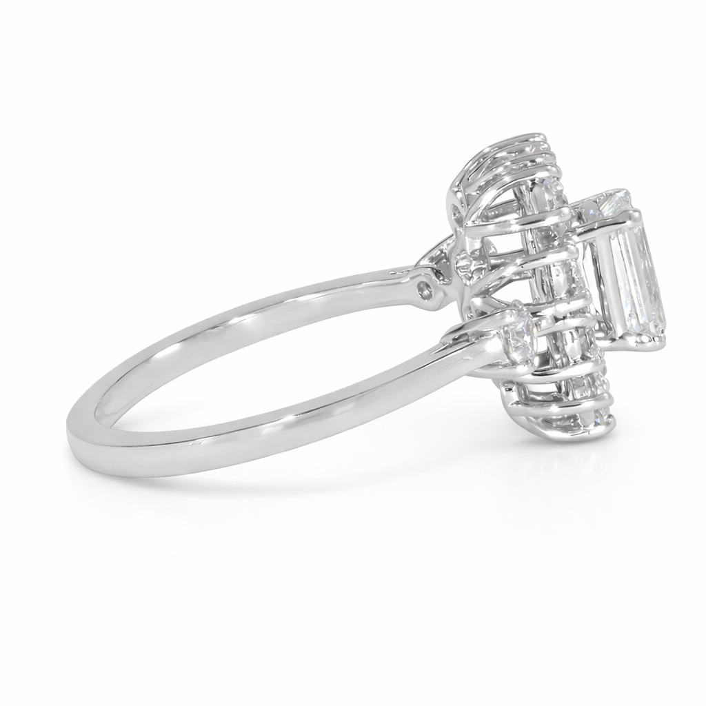 Emerald Cluster Ring