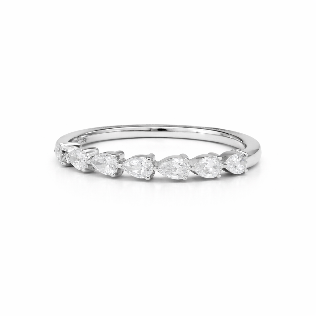 Pear Eternity Ring