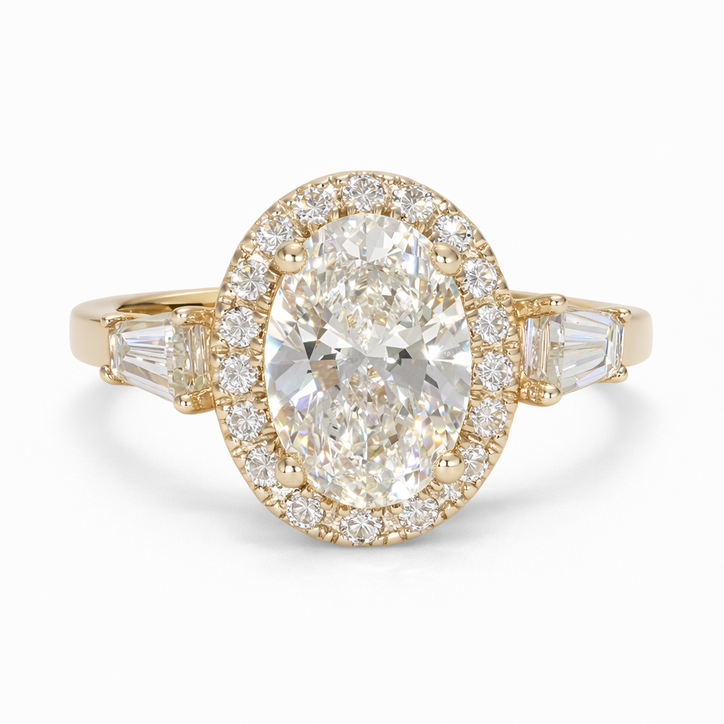 Oval Halo Ring