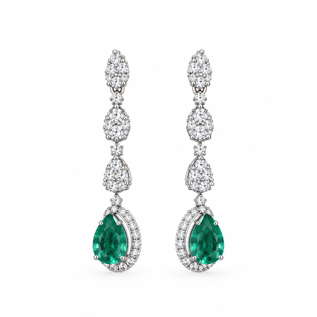 Pear Elegance Drop Earrings