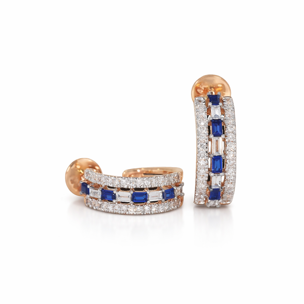 Sapphire Luxe Hoop