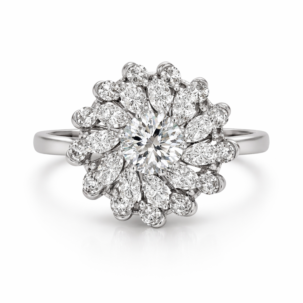 Floral Cluster Ring