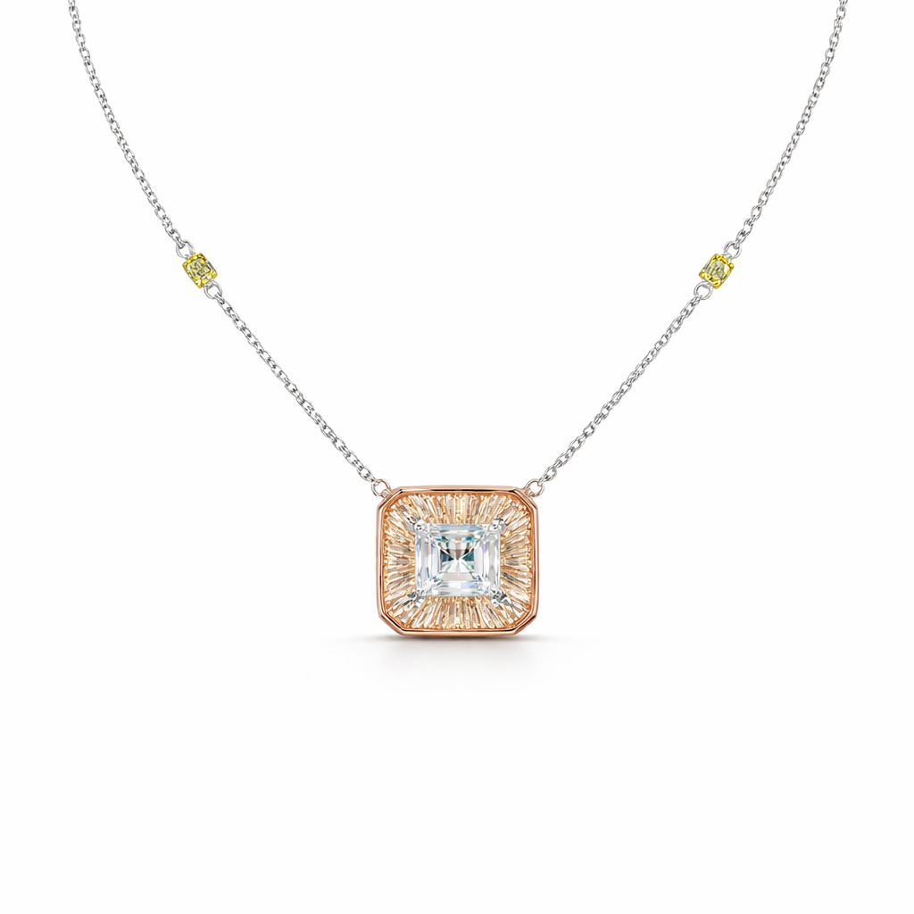 emerald sunrays pendant