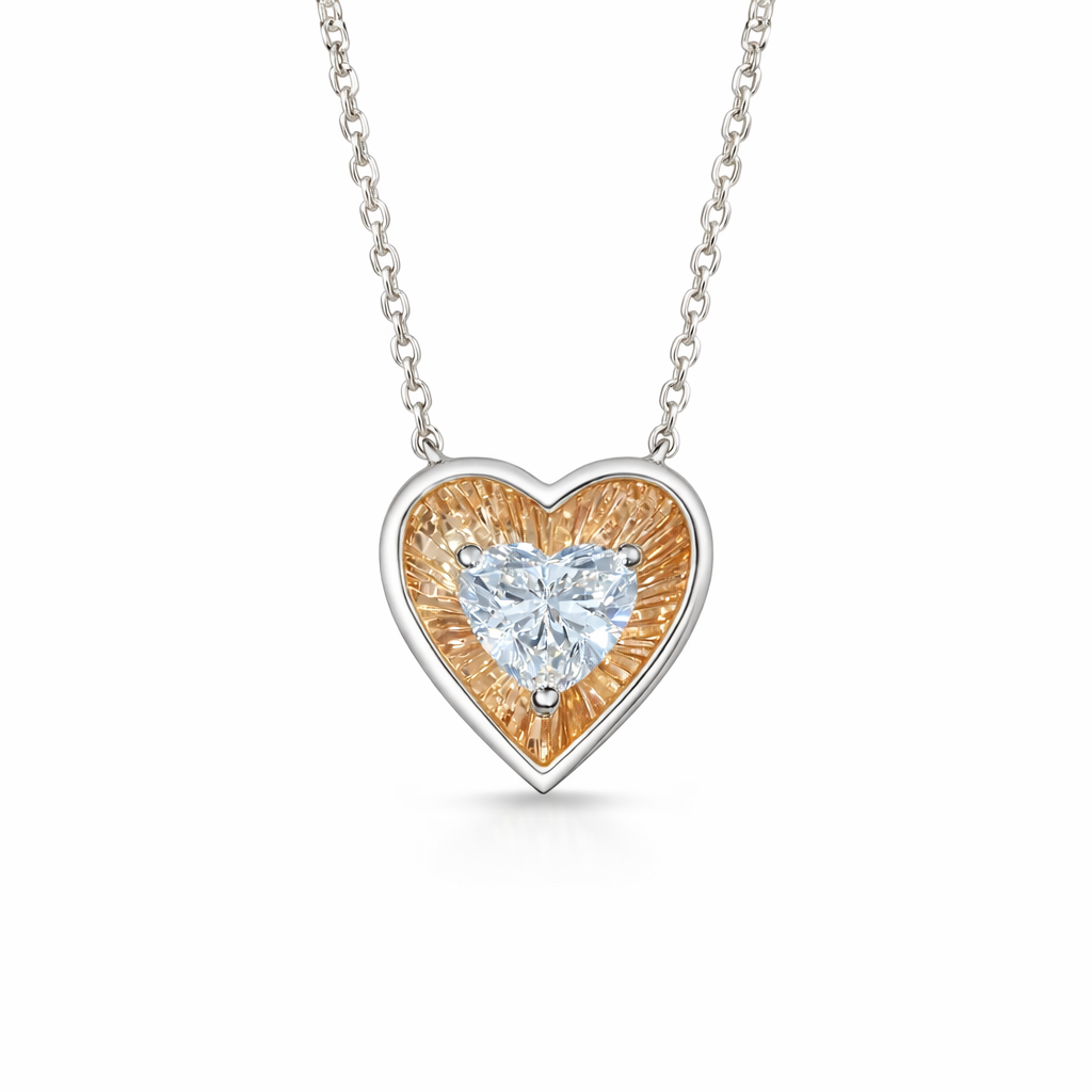 Heart Sunrays pendant