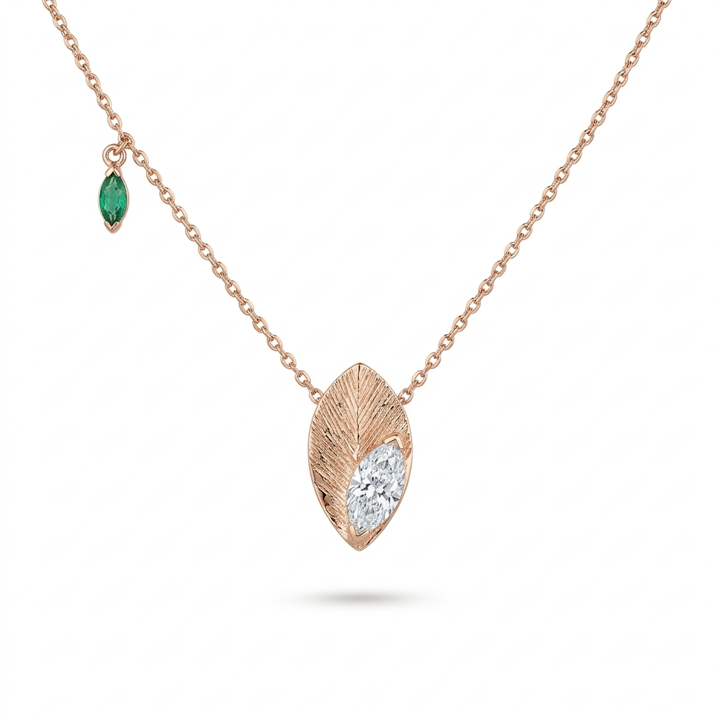 Marquise Leaf Pendant