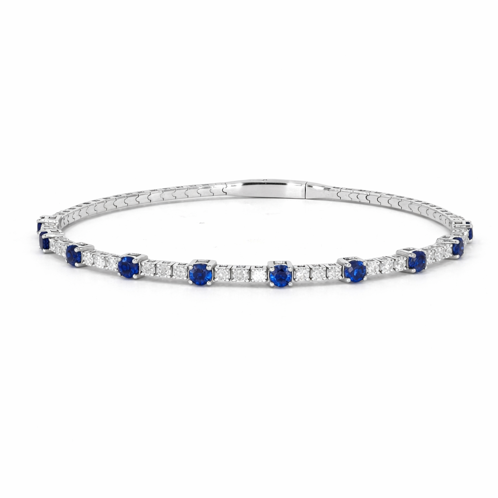 Titanium blue bracelet