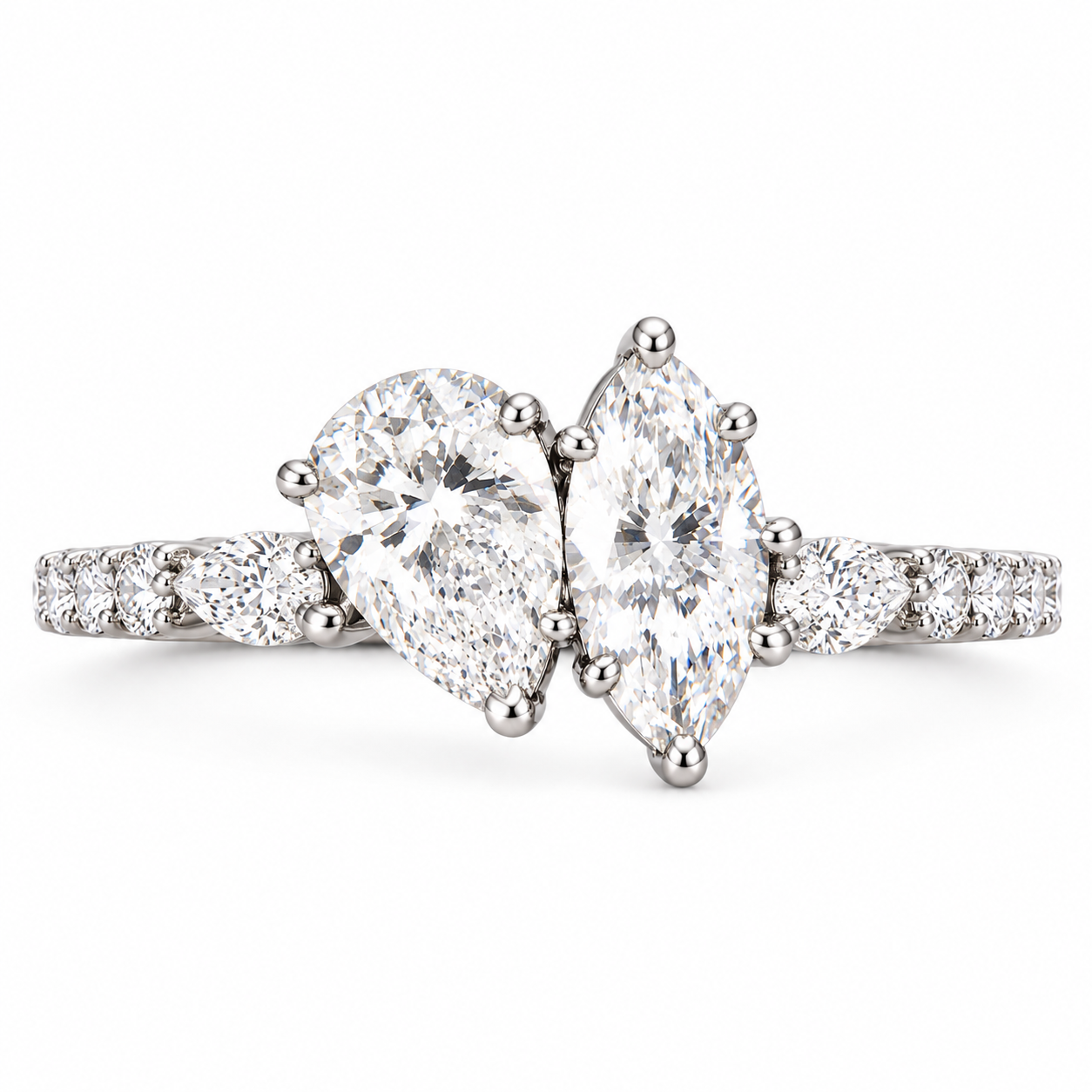 Toi Et Moi Solitaire Ring