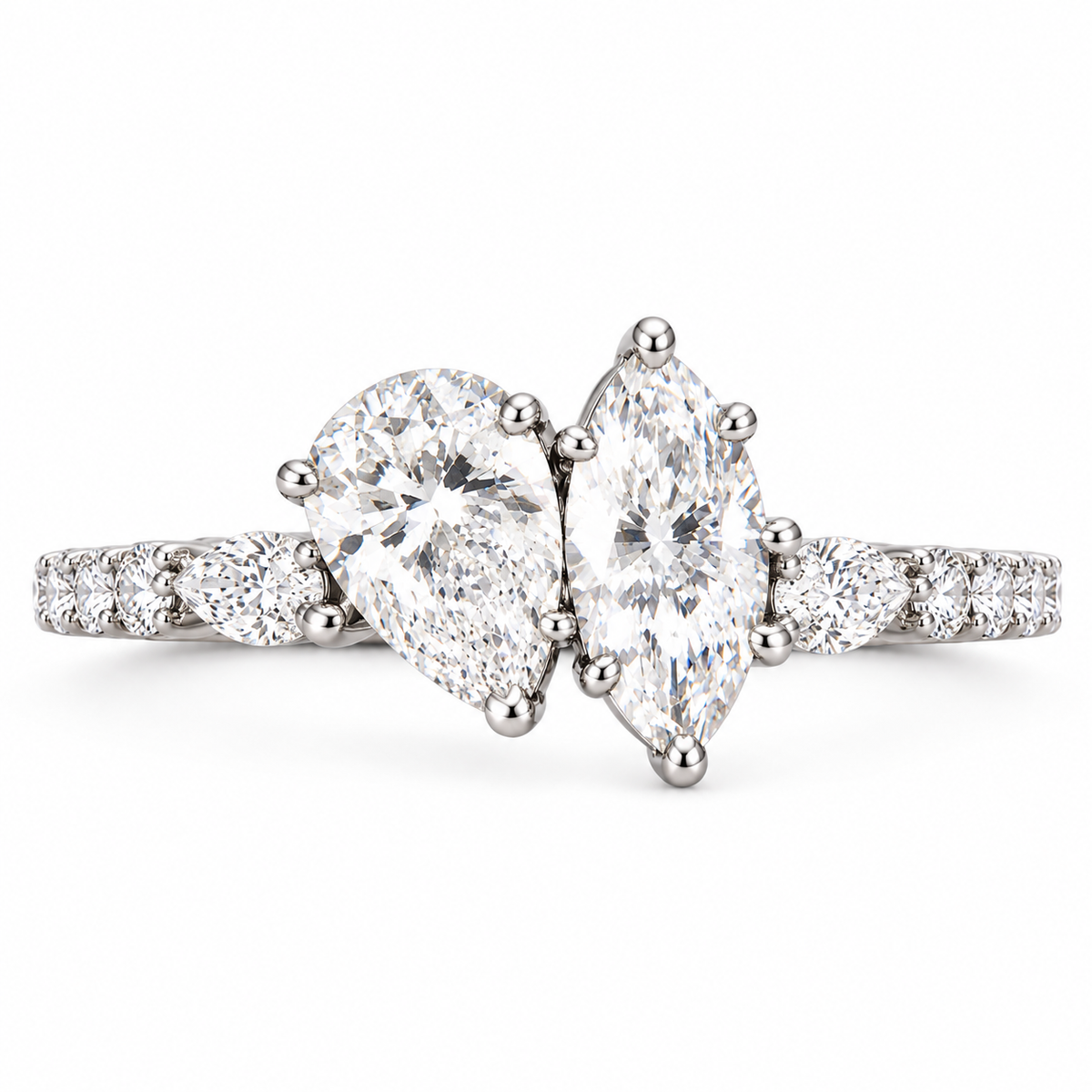 Toi Et Moi Solitaire Ring
