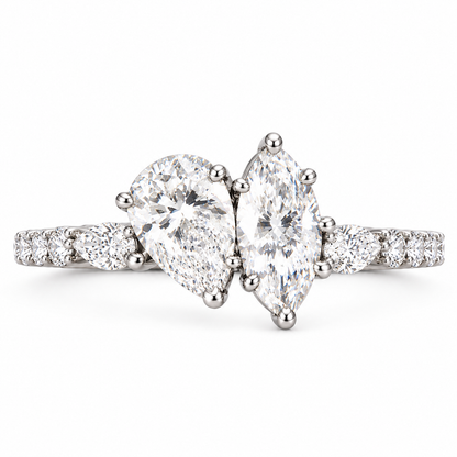 Toi Et Moi Solitaire Ring