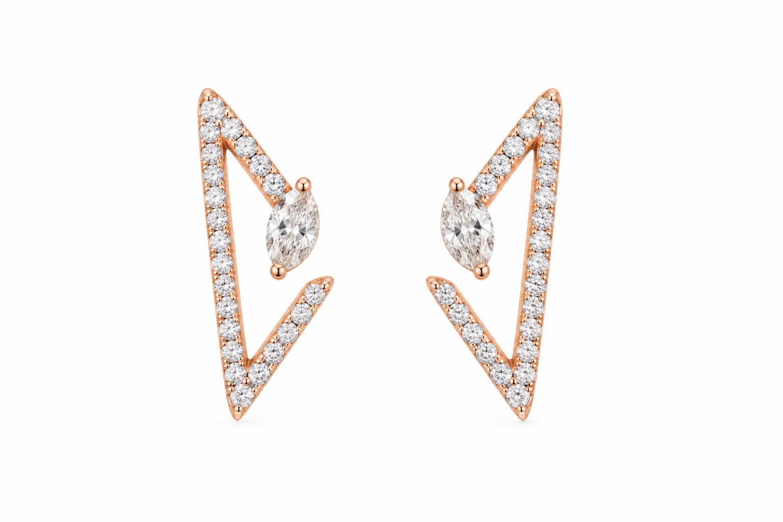 Bold Horizon Studs Earrings