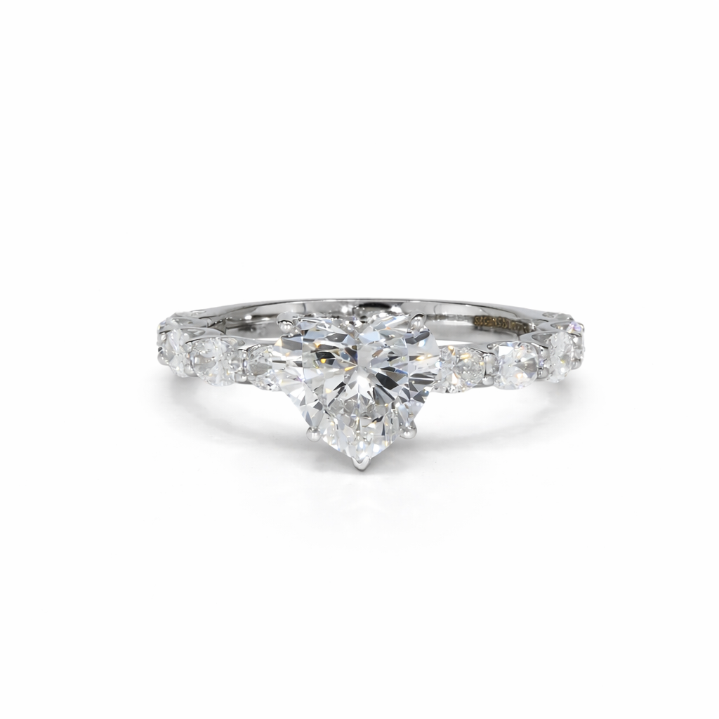 Heart Solitaire Ring