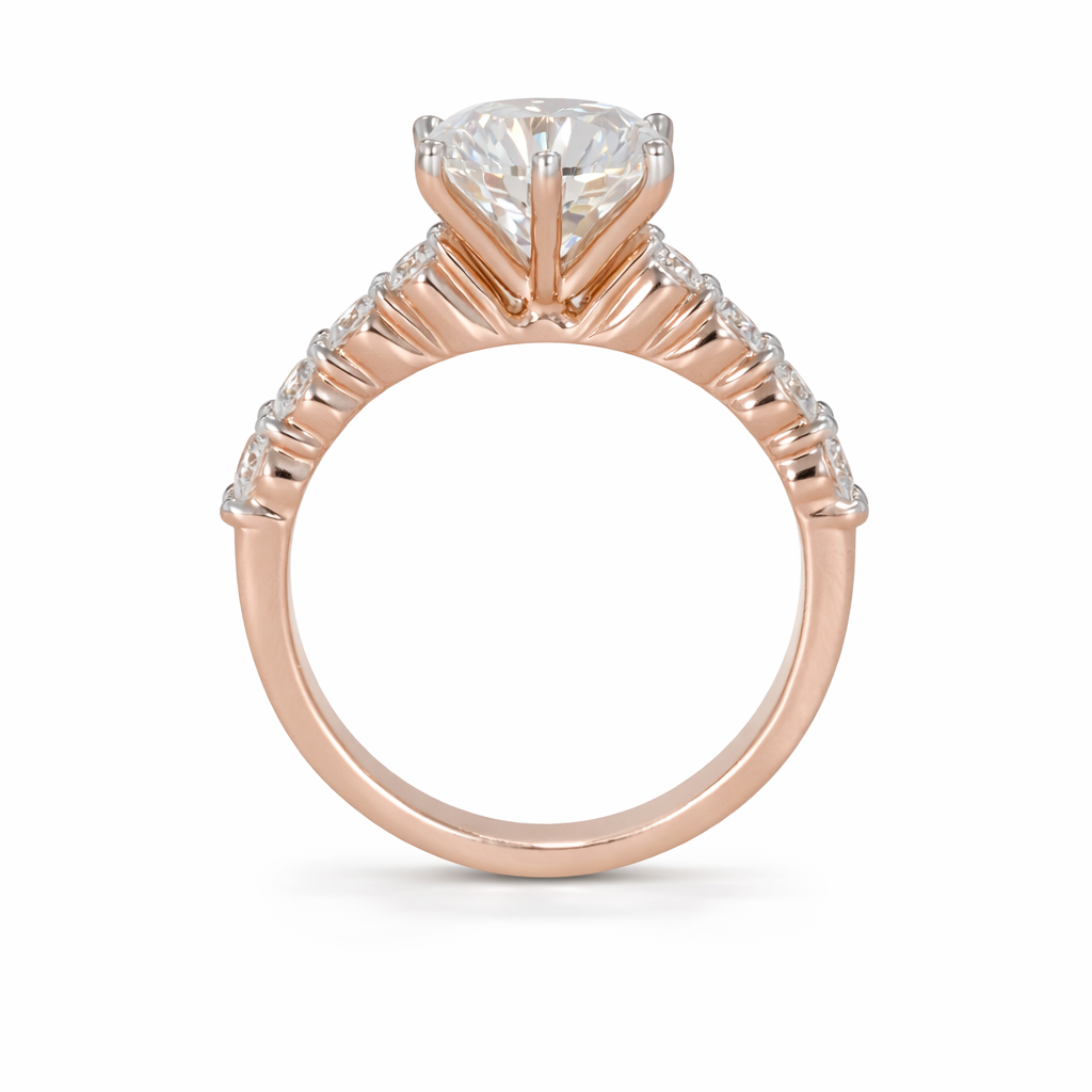 Opulent Round Solitaire Ring