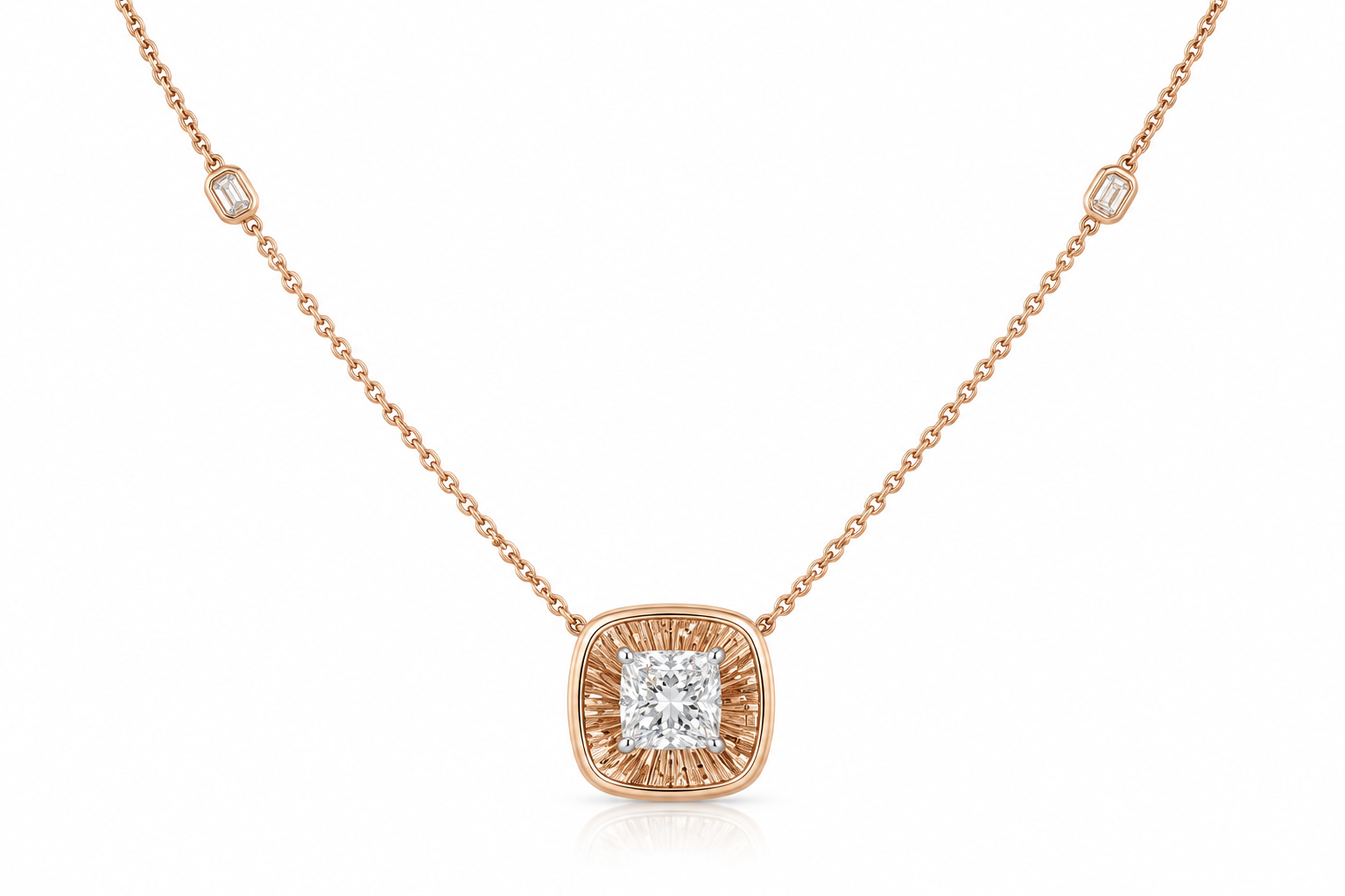 Cushion Sunrays Pendant
