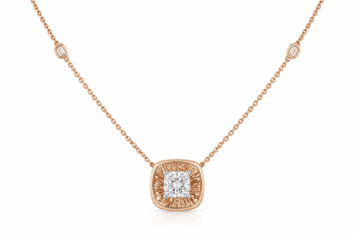 Cushion Sunrays Pendant