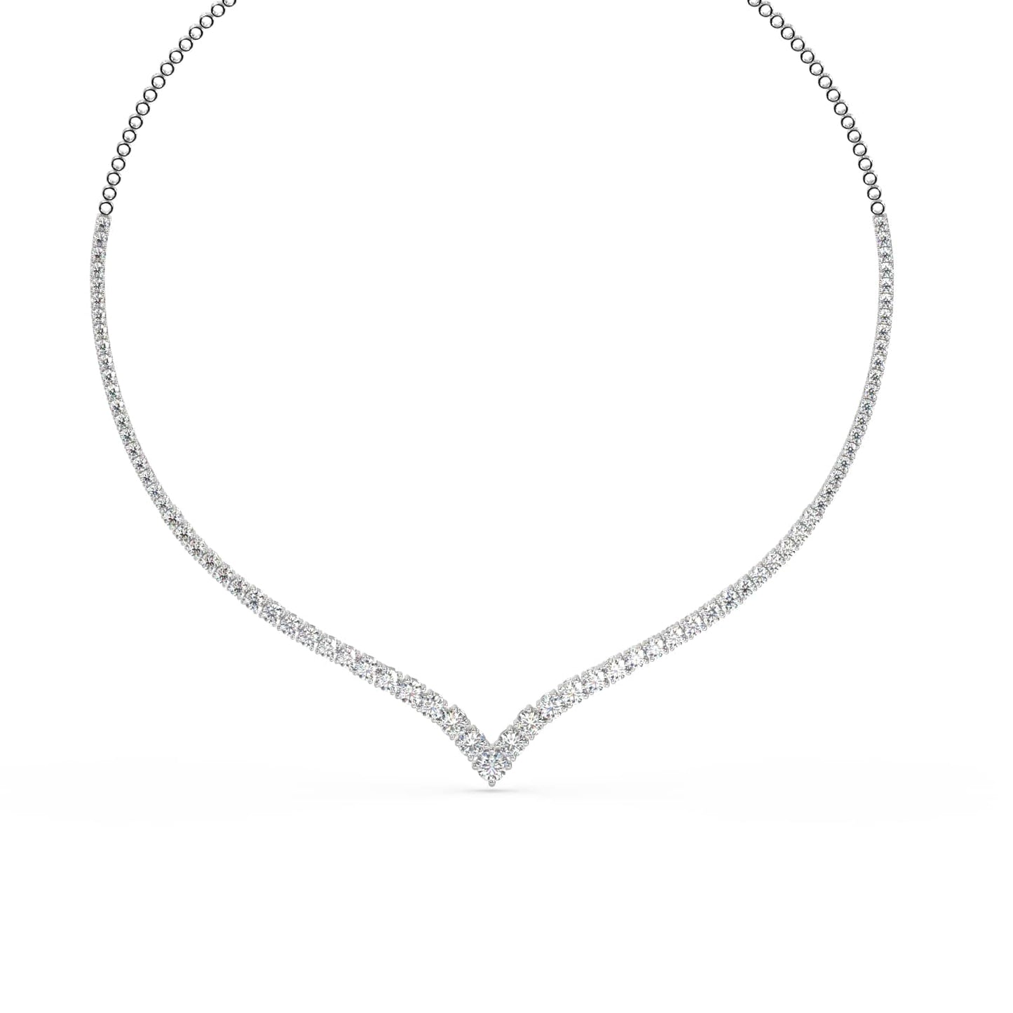 V shaped Gradation Necklace (0.50